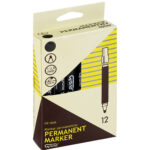 PERMANENTNI MARKER - CRNI - Slika 2