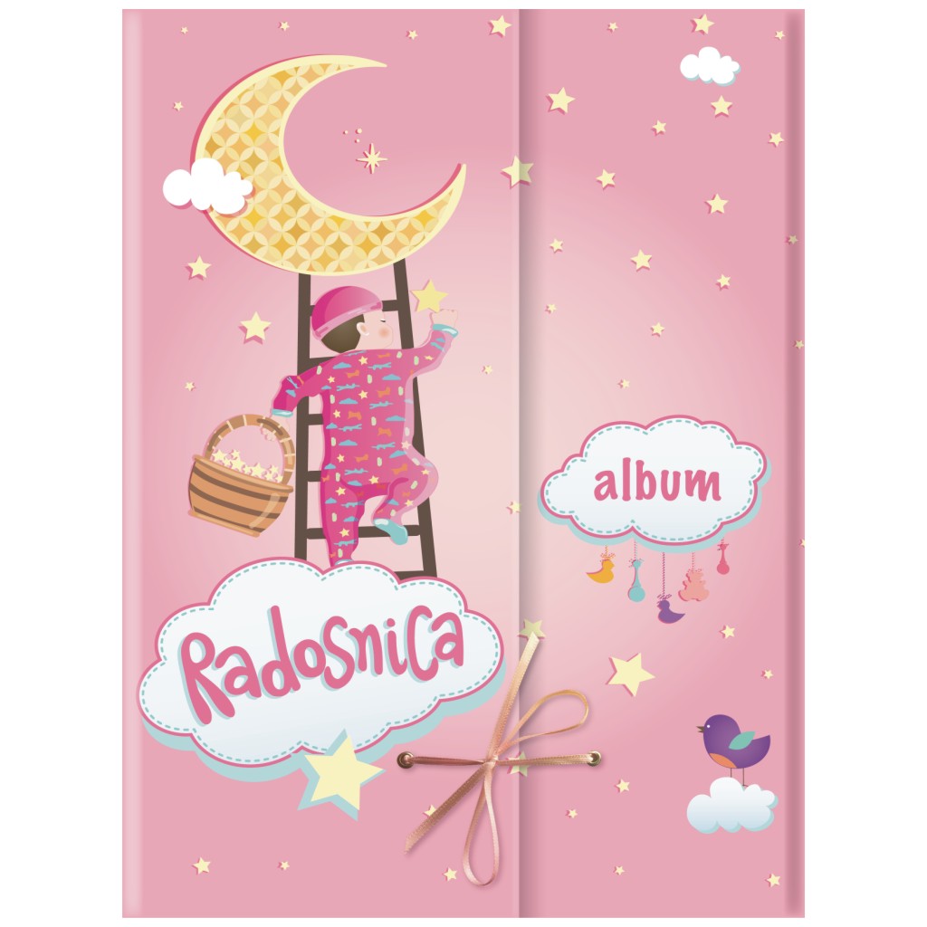 1503 DEVOJČICE RADOSNICA STEPENICE – OMOT SA VEZICOM + ALBUM + KESA - Slika 1