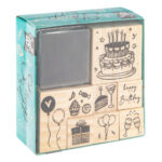 Drveni set pečata za rođendan