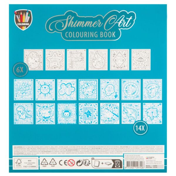 Decija bojanka sa motivima zmajeva srebrna