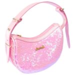 Elegantna torbica sa roze šljokicama - Slika 4