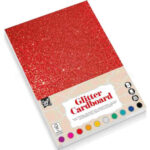 Gliter karton A4 - 200g - 10 boja