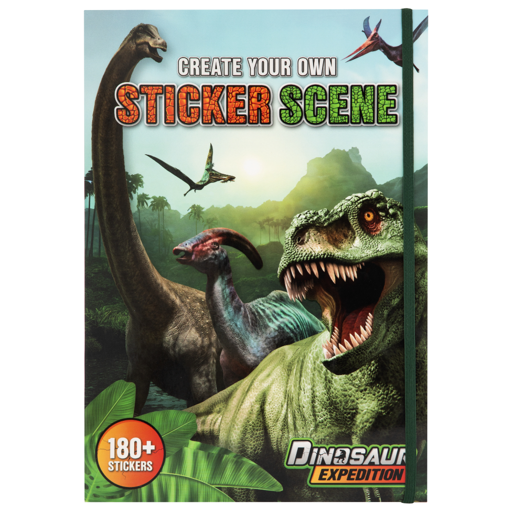 knjiga_sa stikerima_dino_A4_10_strana_6_stikera_01 Knjiga sa stikerima - Dinosaurusi - Slika 1