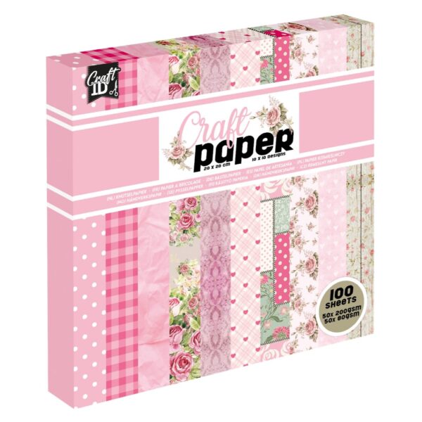 100 roze kraft papira u 10 dezena