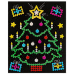 Novogodišnji Hologramski Stikeri - Jelka i Deda Mraz - Slika 6