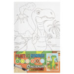 PLATNO SA PRINTOM - T REX i vulkan