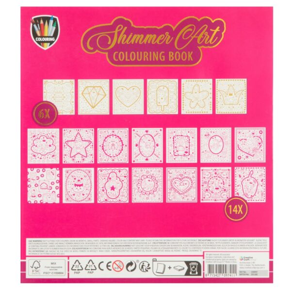 zlatna dečija bojanka sa motivima princeze